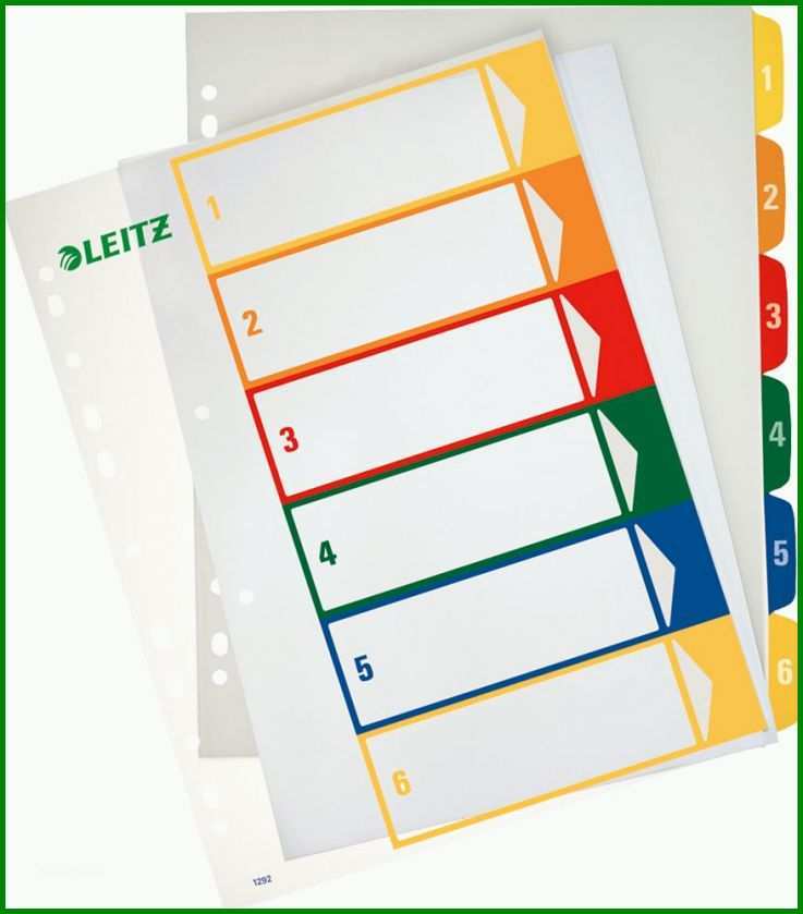 Am Beliebtesten Leitz Register 1 6 Vorlage 878x1000