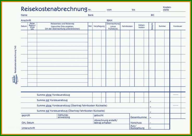 Einzahl Vorlage Reisekostenabrechnung Excel Kostenlos 1022x727