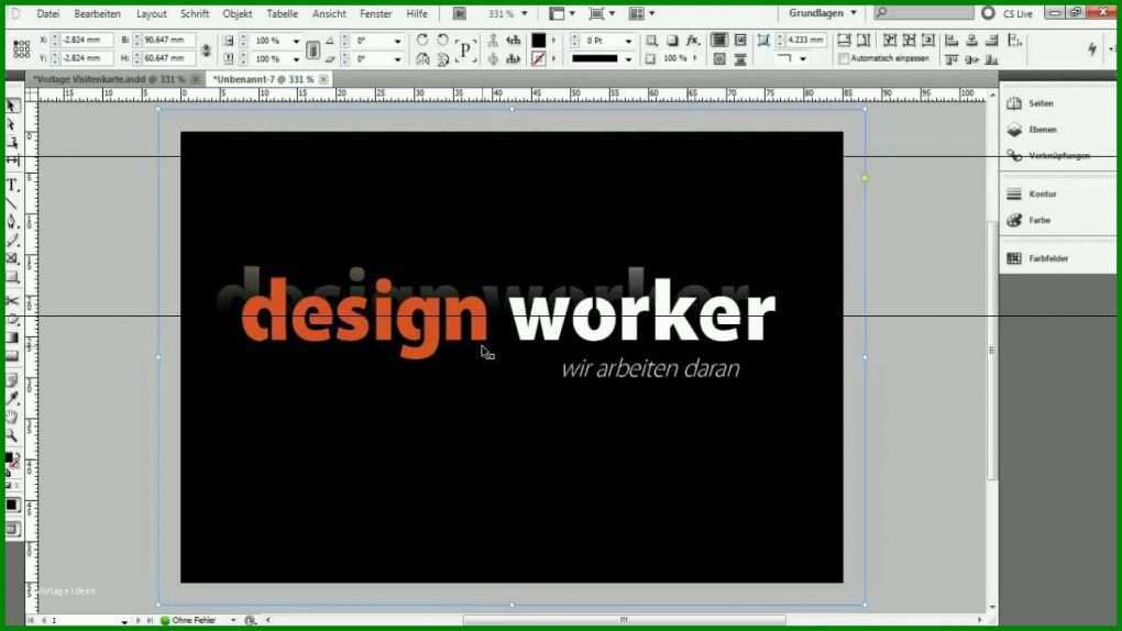 Unvergesslich Geschäftsbrief Vorlage Indesign 1280x720