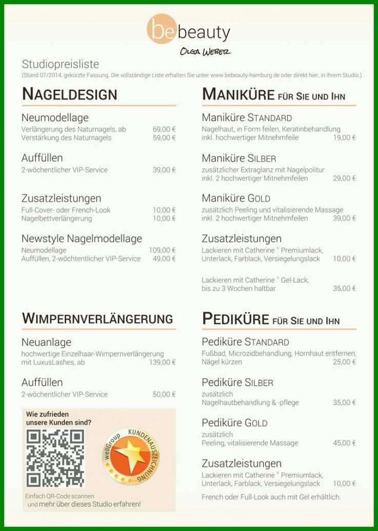 Beeindruckend Preisliste Nagelstudio Vorlage 800x1123