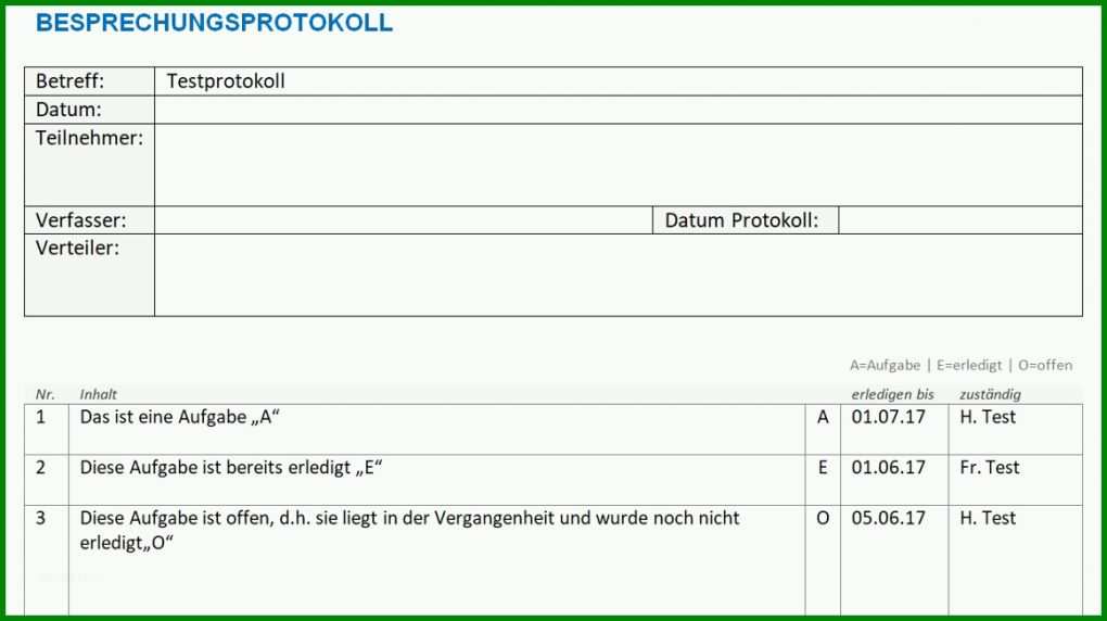 Beste Protokoll Vorlage 1162x652