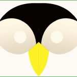 Pinguin Maske Teil Der Pinguin Maske Basteln Vorlage