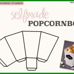 Diy Popcorn Box Basteln Und Salz Karamell Popcorn Rezept Teil Der Popcorn Box Basteln Vorlage