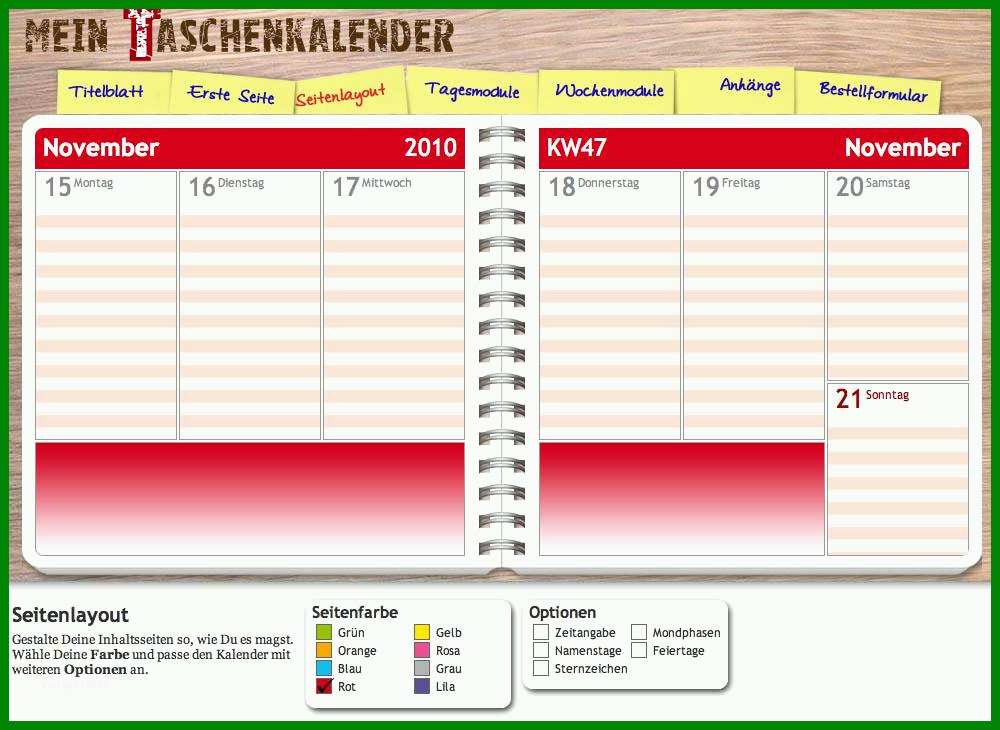 Spektakulär Taschenkalender Vorlage Nur Für Sie - Vorlage Ideen