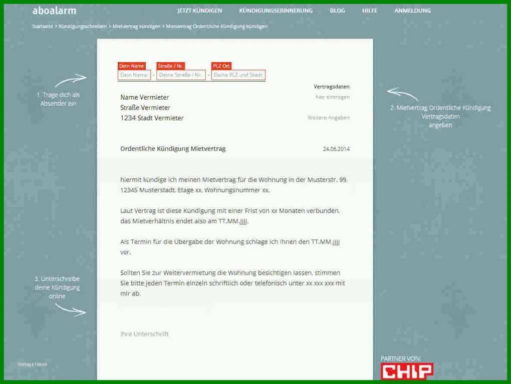Hervorragend Vodafone Kündigung Vorlage Word 1185x891