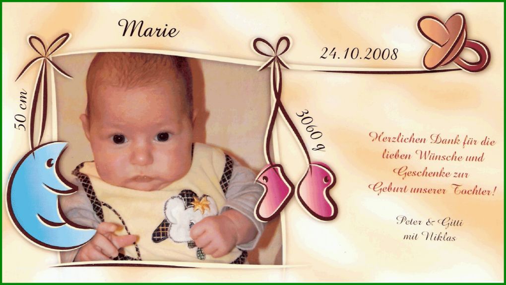 Am Beliebtesten Vorlage Baby Geburt 1426x804