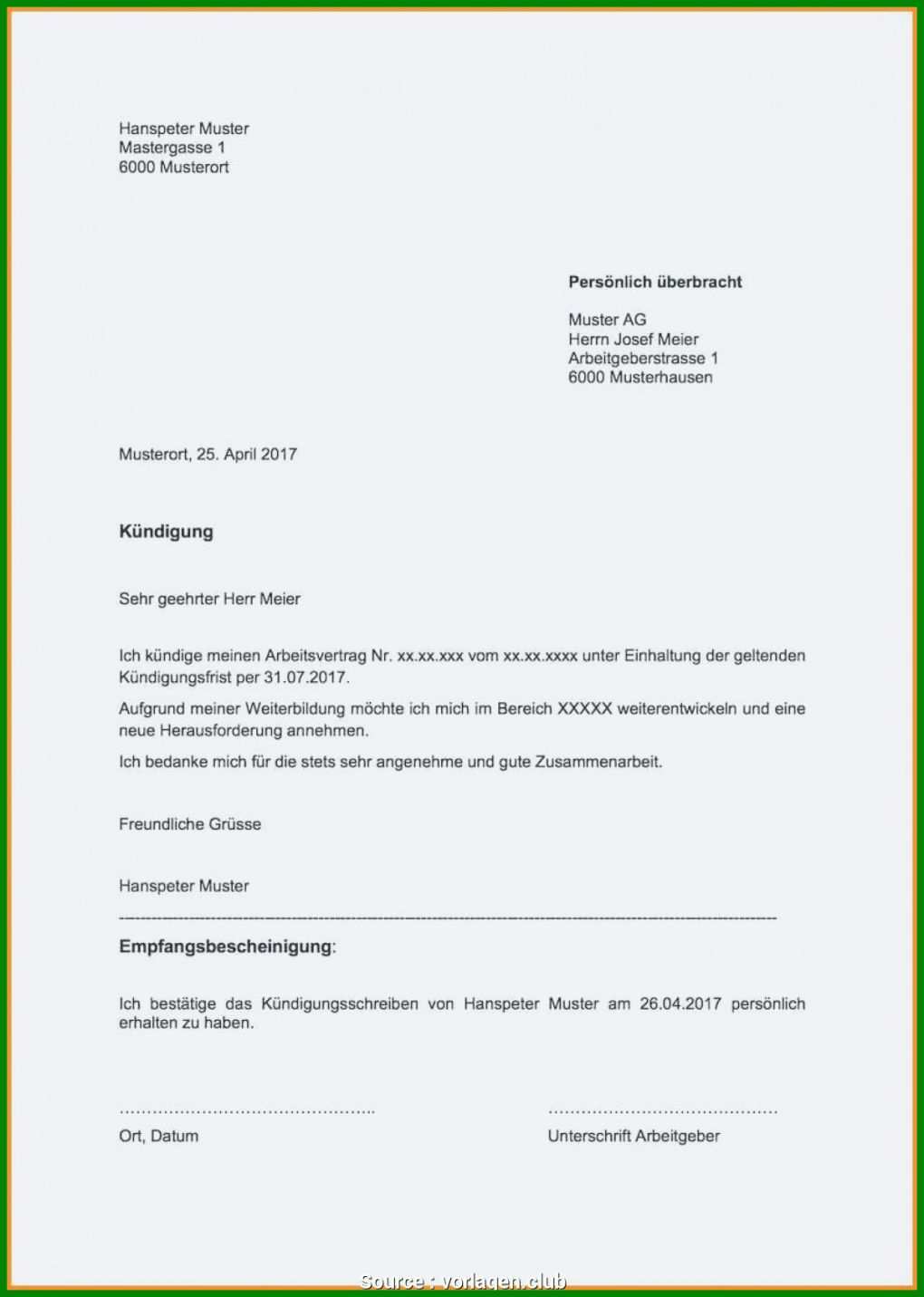 Unglaublich Kündigungsschreiben Arbeitnehmer Vorlage 1200x1685