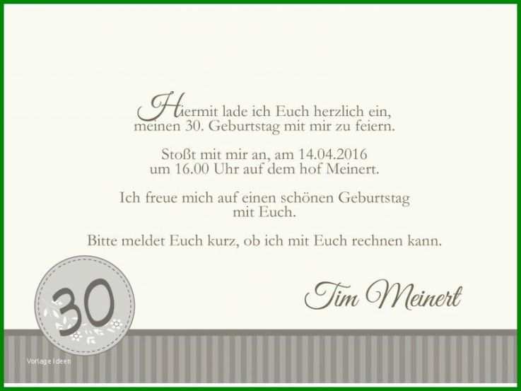 Unvergleichlich Einladung 30 Geburtstag Vorlage Text 800x600