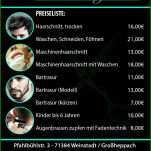 Faszinieren Friseur Flyer Vorlagen 1240x1748