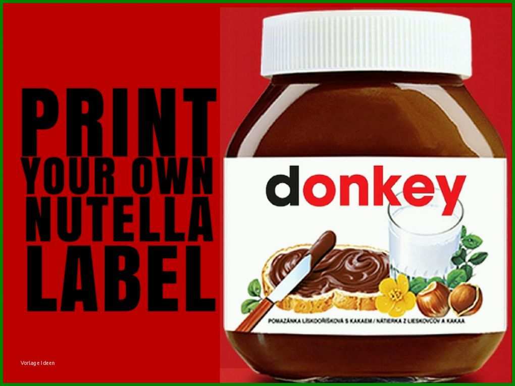 Modisch Mini Nutella Etikett Vorlage 1024x768