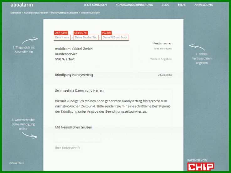 Erschwinglich Mobilcom Debitel Kündigung Vorlage Pdf 1055x791