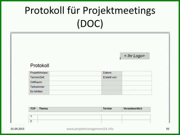 Selten Protokoll Richtig Schreiben Vorlage 800x600