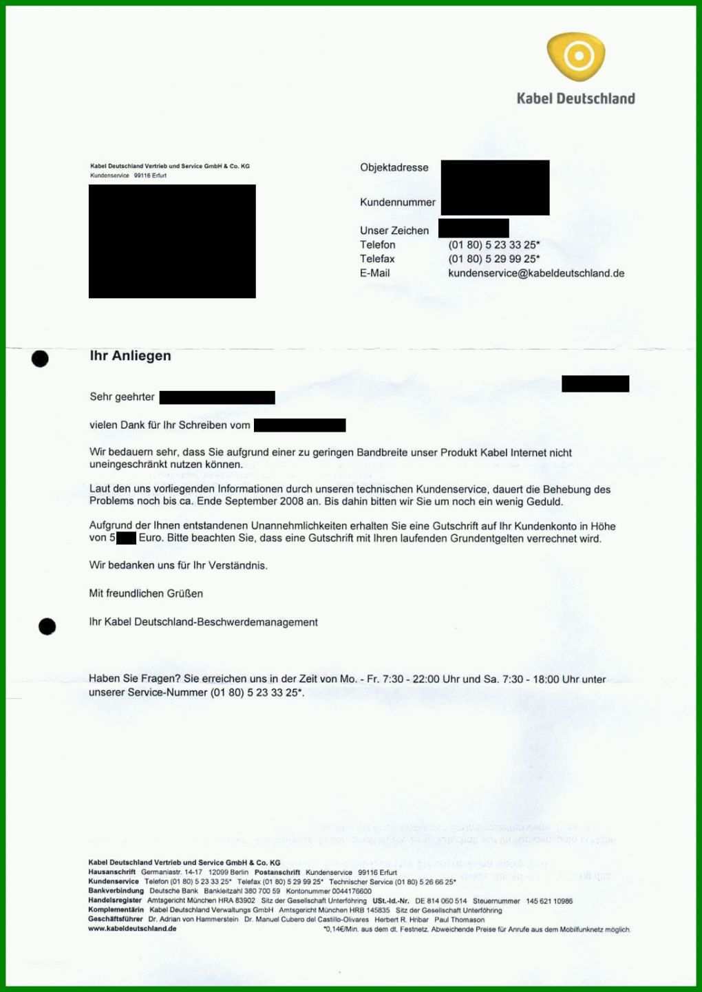 Faszinieren Kabel Deutschland Kündigung Vorlage 1092x1543