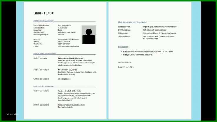 Größte Microsoft Office Lebenslauf Vorlage 1280x720