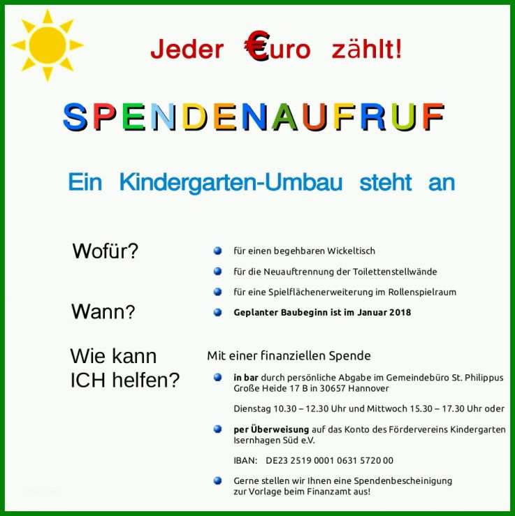 Faszinieren Spendenaufruf Vorlage 963x965