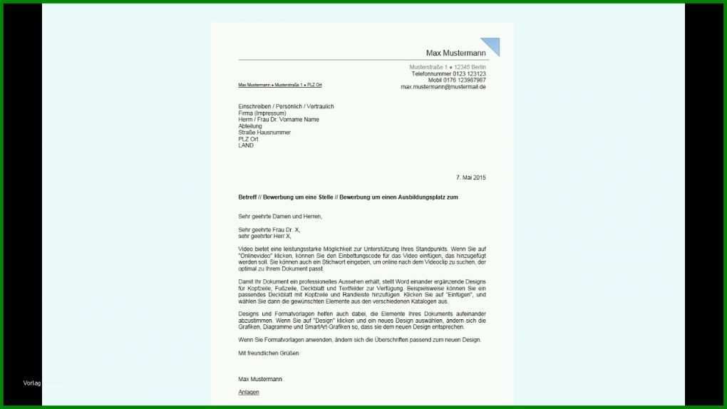 Fantastisch Word Vorlage Anschreiben Din 5008 1280x720