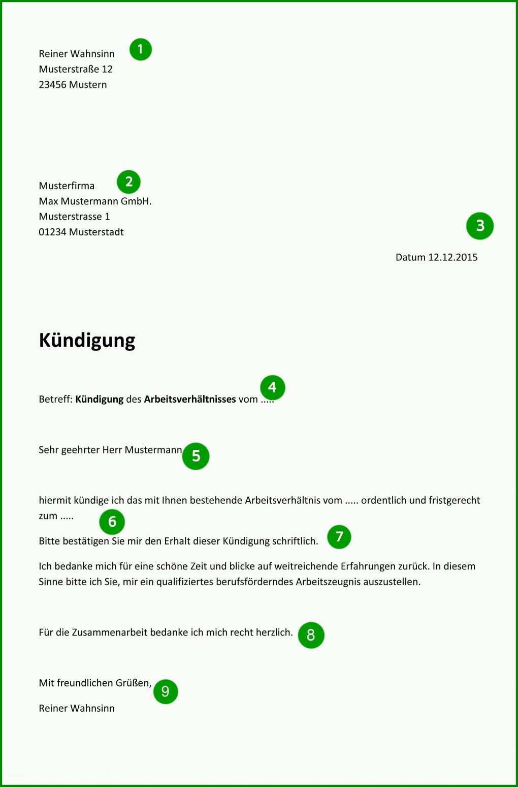 Selten Kündigungsschreiben Arbeitnehmer Vorlage 2172x3297