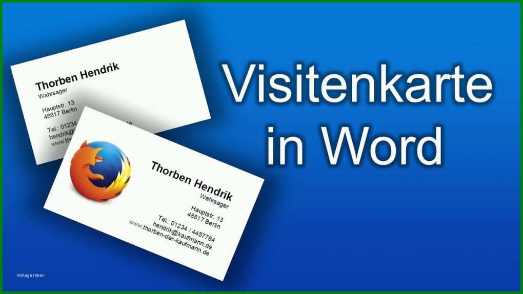 Ideal Visitenkarten Vorlagen Kostenlos Selber Drucken 1280x720