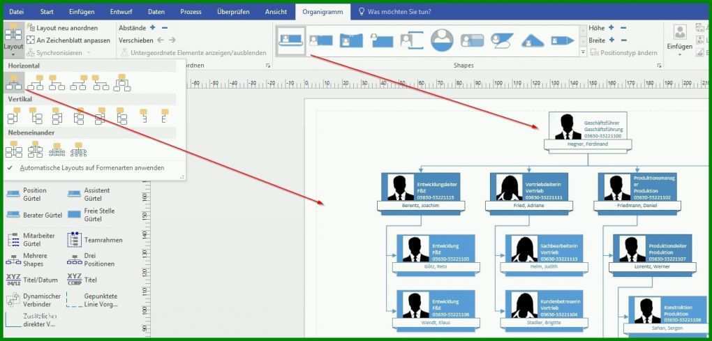 Außergewöhnlich Vorlage organigramm Excel 1318x632