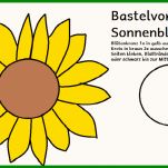 Basteln Im sommer sonnenblume – Werkelwald Teil Der sonnenblumen Basteln Vorlagen