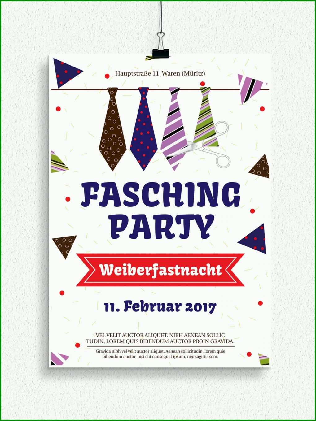 Tolle Fasching Flyer Vorlagen Kostenlos 1500x2000