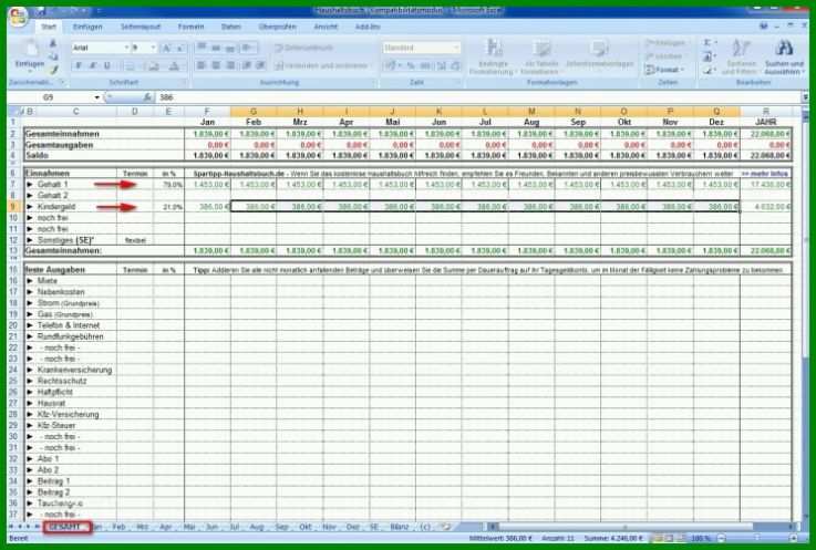 Rühren Ein Ausgaben Rechnung Excel Vorlage 745x502