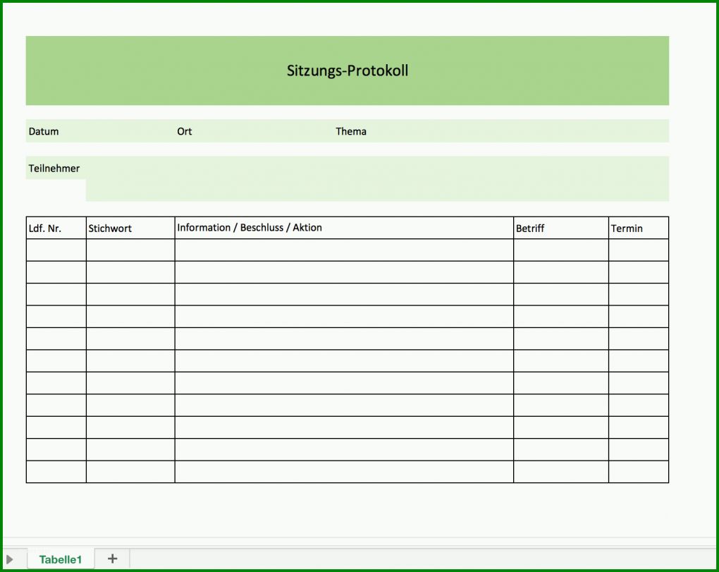 Auffällig Protokoll Vorlage Pdf 1558x1238