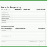 Fantastisch Vorlage Protokoll Besprechung Word 766x590
