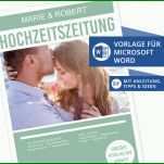 Schockierend Word Vorlage Hochzeitszeitung 1200x900