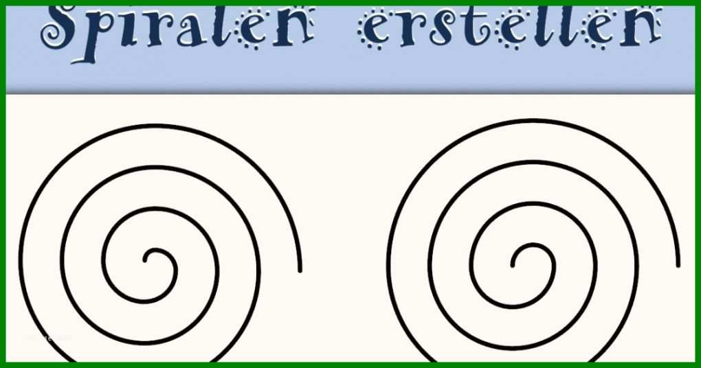 Papierpotpourri Spiralen Zeichnen Teil Der Spirale Basteln Vorlage