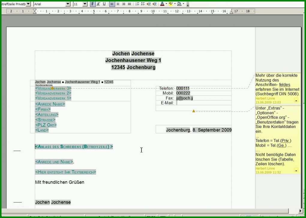 Einzigartig Briefkopf Vorlage Openoffice 1220x872
