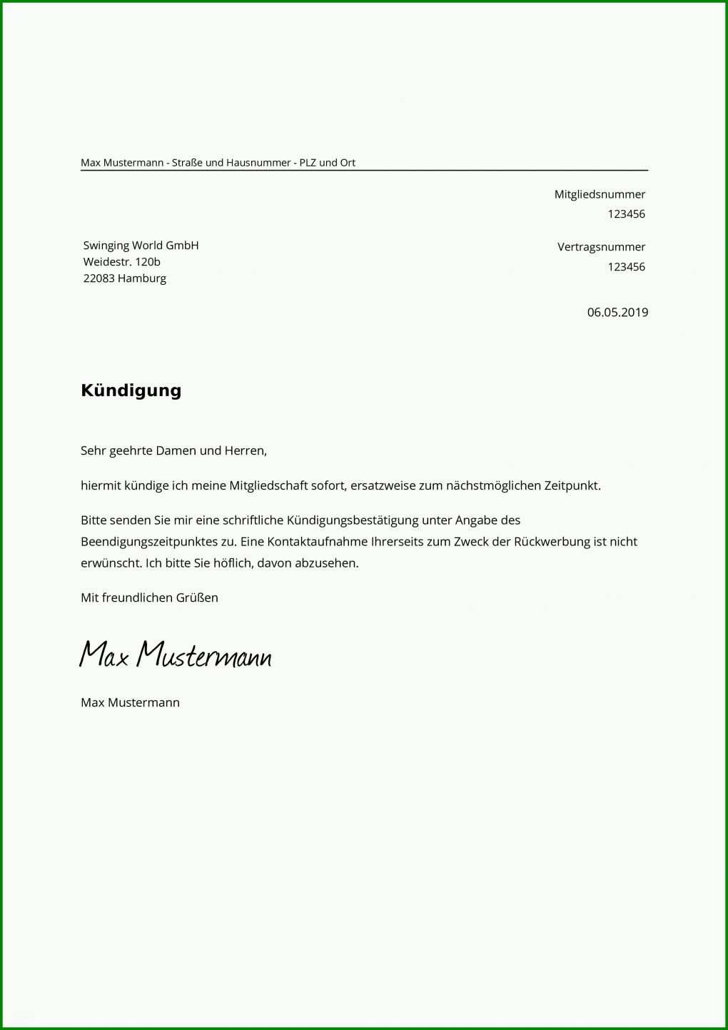 Hervorragen Kündigung Handyvertrag Wegen Umzug Ins Ausland Vorlage 2480x3508