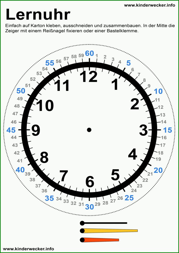 Allerbeste Uhr Selber Basteln Vorlage Für Deinen Erfolg