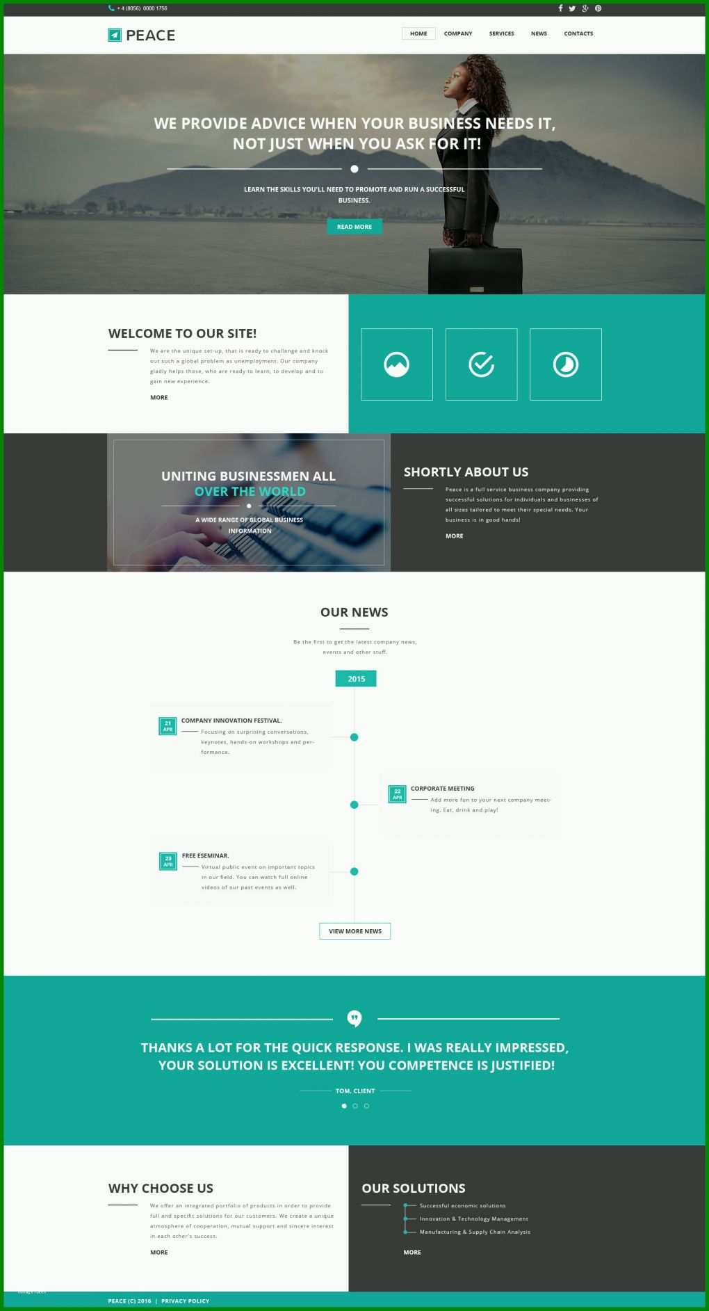 Angepasst Website Vorlage 1680x3104
