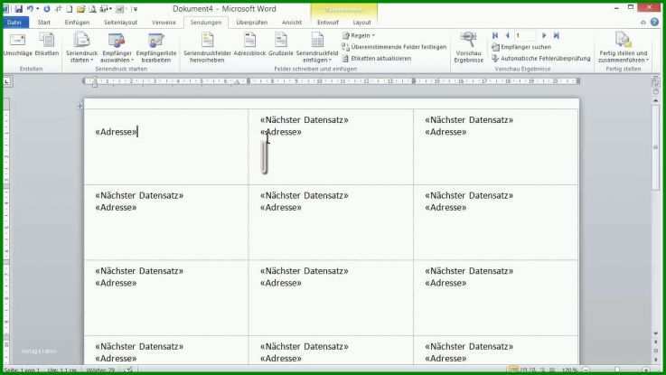 Größte Adressetiketten Vorlage Word 1280x720
