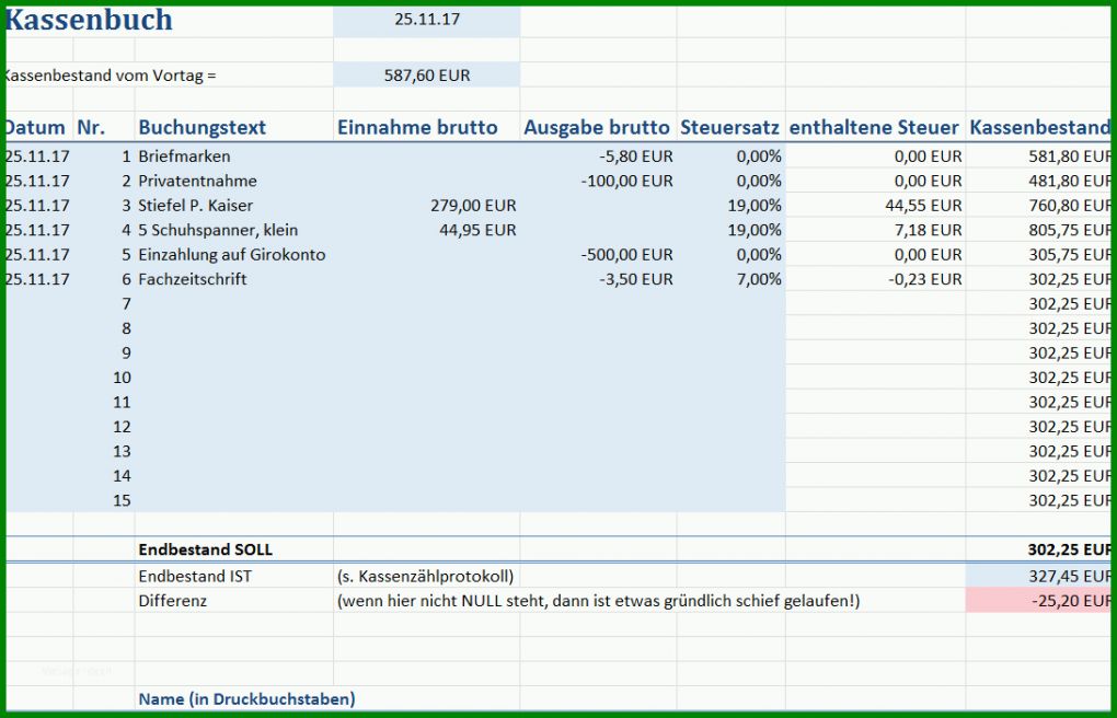 Ausnahmsweise Kassenbuch Gemeinnütziger Verein Vorlage 1090x701