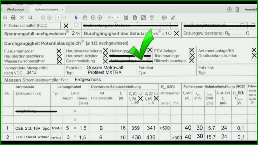 Auffällig Prüfprotokoll Vorlage 1280x720