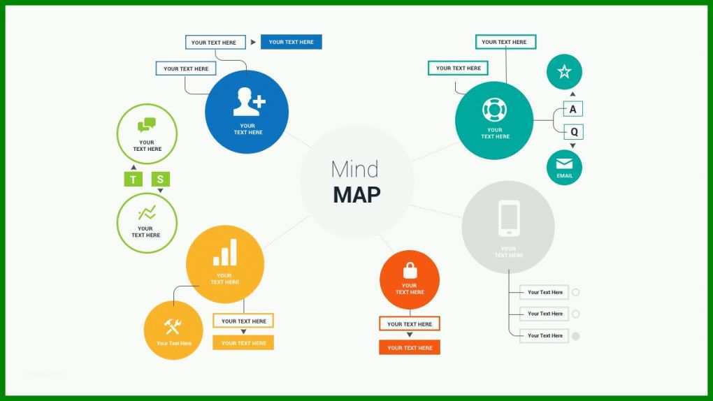 Einzahl Mindmap Powerpoint Vorlage 1200x675