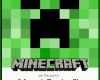 Perfekt Minecraft Einladungskarten Vorlage 736x1030