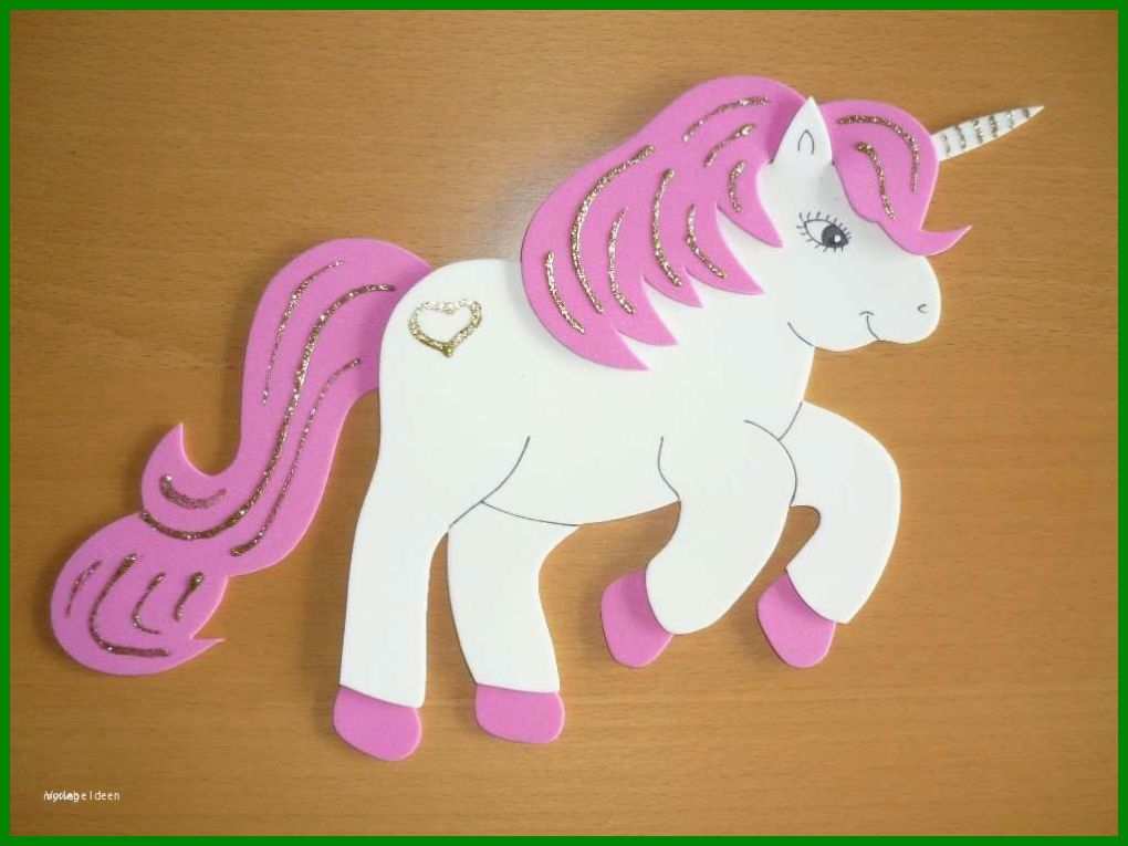 Modisch Einhorn Vorlage Zum Basteln 1024x768