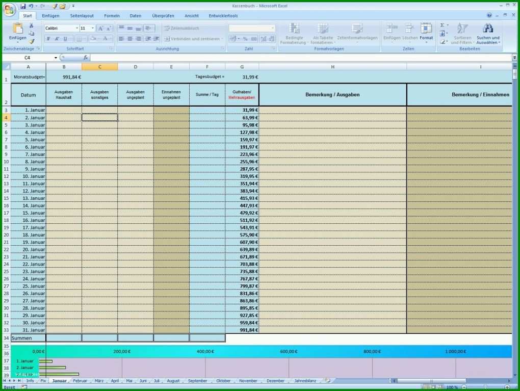 Singular Excel Vorlage Kassenbuch Privat 1421x1068