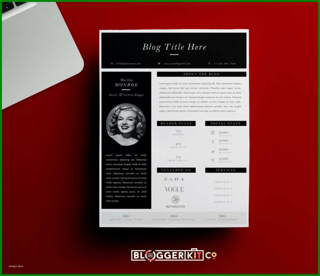 Kreativ Media Kit Vorlage 1500x1295