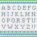 Beste Sticken Alphabet Vorlage 800x760