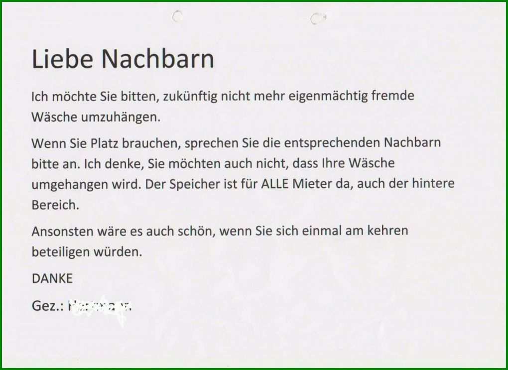 Unvergleichlich Brief An Nachbarn Wegen Renovierung Vorlage 1500x1093