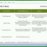 Einzigartig Lessons Learned Vorlage Excel Deutsch 1280x720