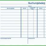 Perfekt Buchungsbeleg Vorlage Excel 1000x709