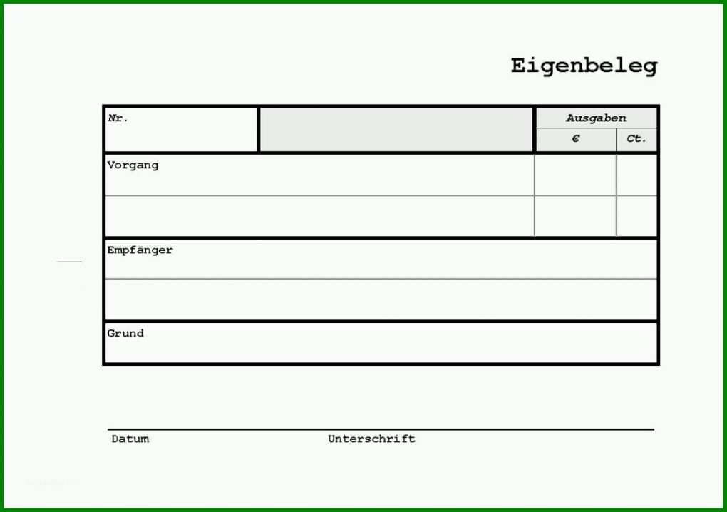 Größte Buchungsbeleg Vorlage Excel 1140x802