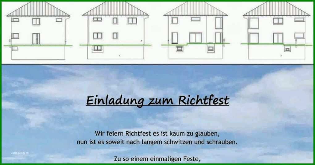 Bestbewertet Einladung Richtfest Vorlage Word 1200x630