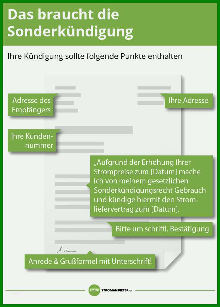 Bestbewertet sonderkündigungsrecht Strom Vorlage 725x1011