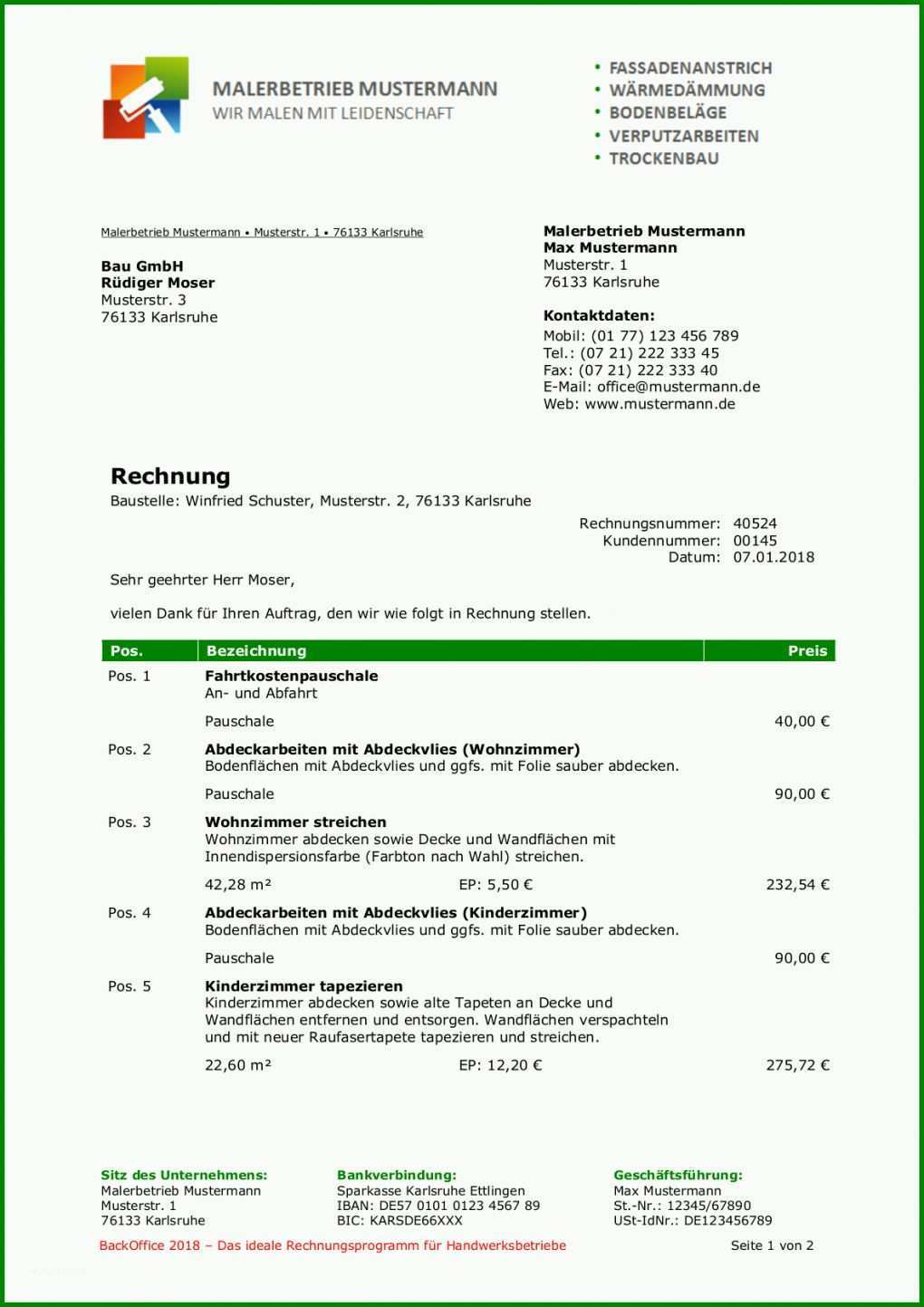 Angepasst Vorlage Rechnung Word Download Kostenlos 1182x1672